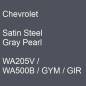 Preview: Chevrolet, Satin Steel Gray Pearl, WA205V / WA500B / GYM / GIR.
